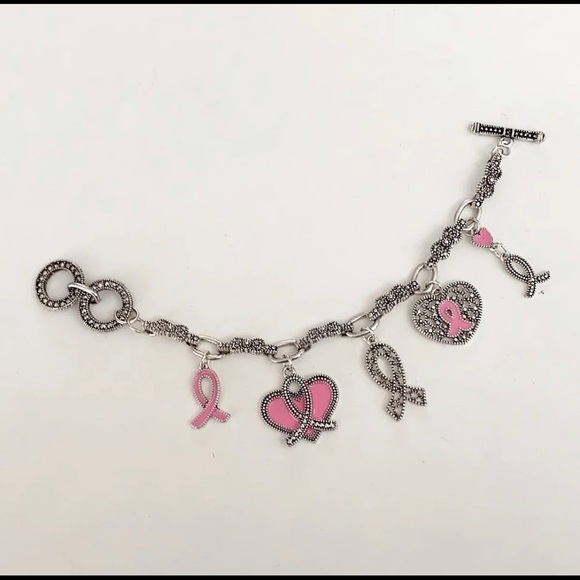 Breast Cancer Charm Bracelet💕 - Picture 3 of 3